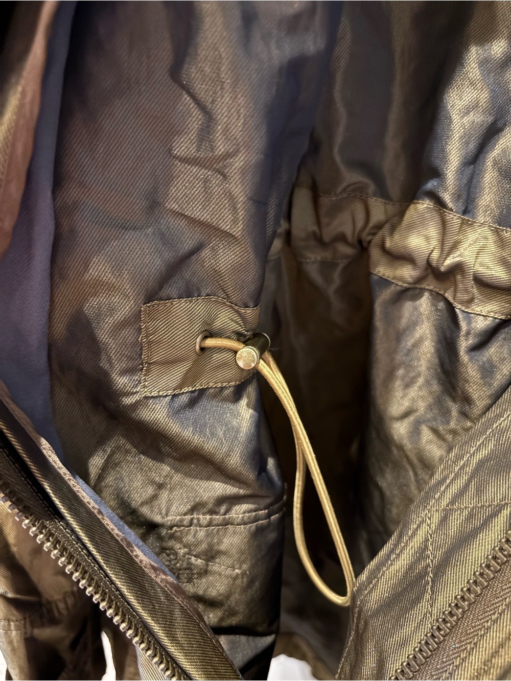 Burberry Brit Women's Olive Green / gold sheen Lightweight utility jacket - Picture 13 of 16